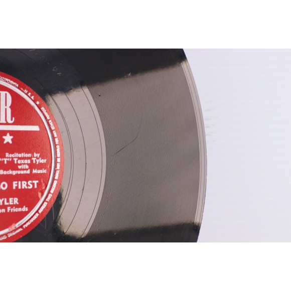 "T" Texas Tyler – The Old Country Church / Beyond Sunset 1950 78rpm Record 1403 - Picture 8 of 16